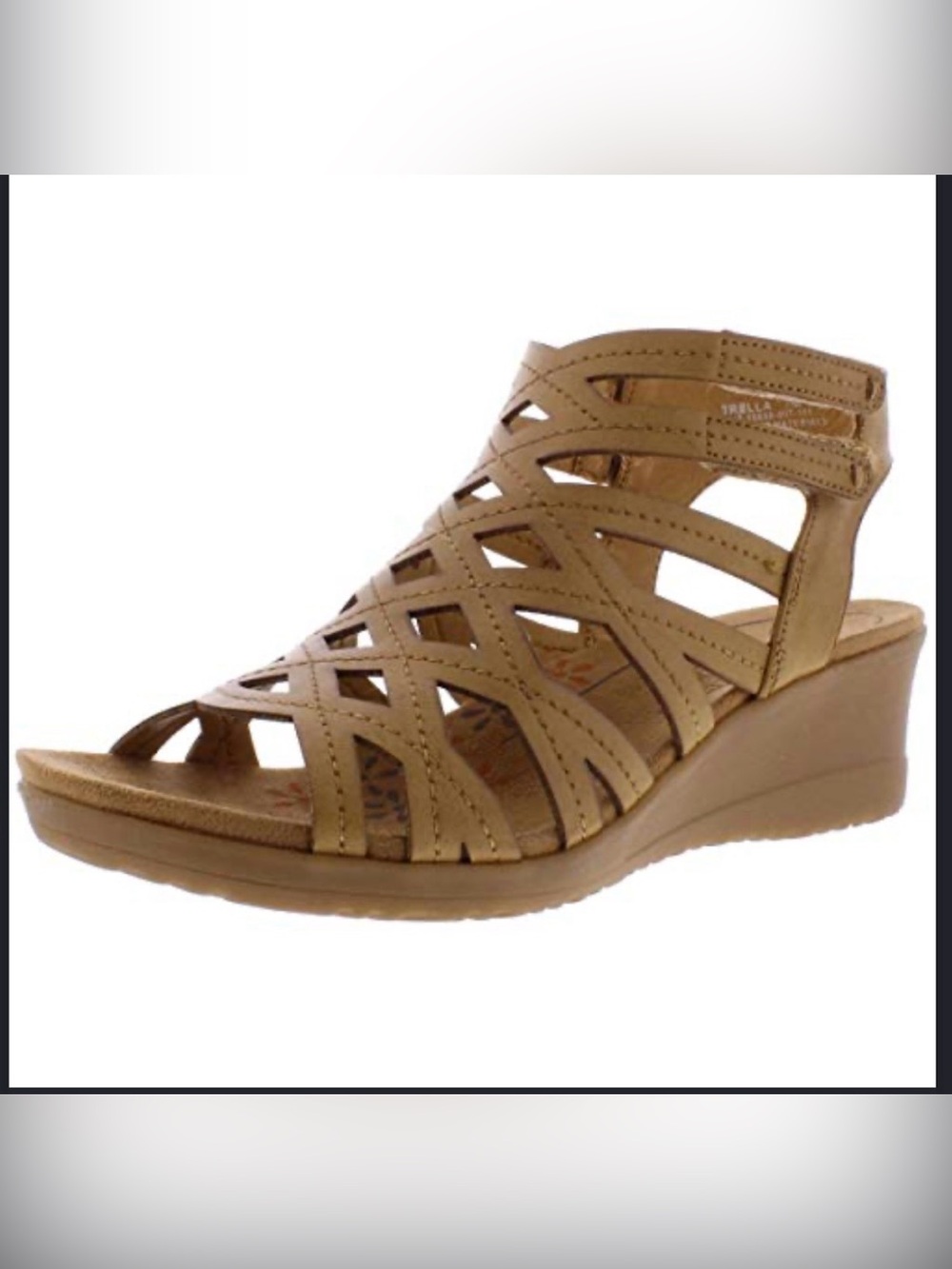 Baretraps Women’s Brown Strappy Wedge Sandals